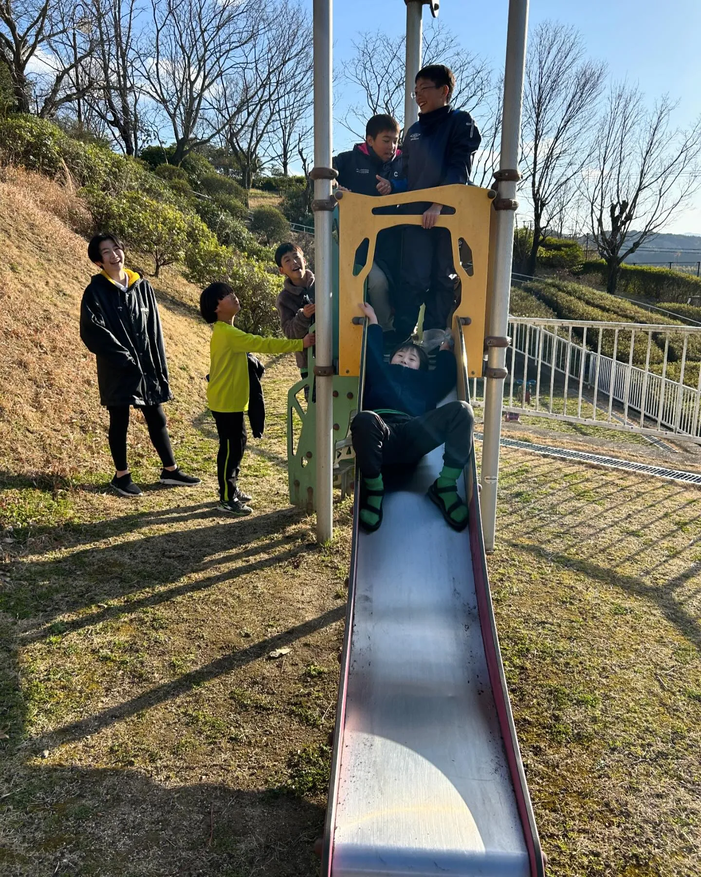 昨日の試合後近くの公園に行き遊んできました😊