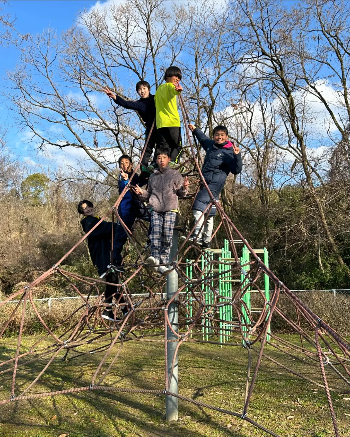 昨日の試合後近くの公園に行き遊んできました😊