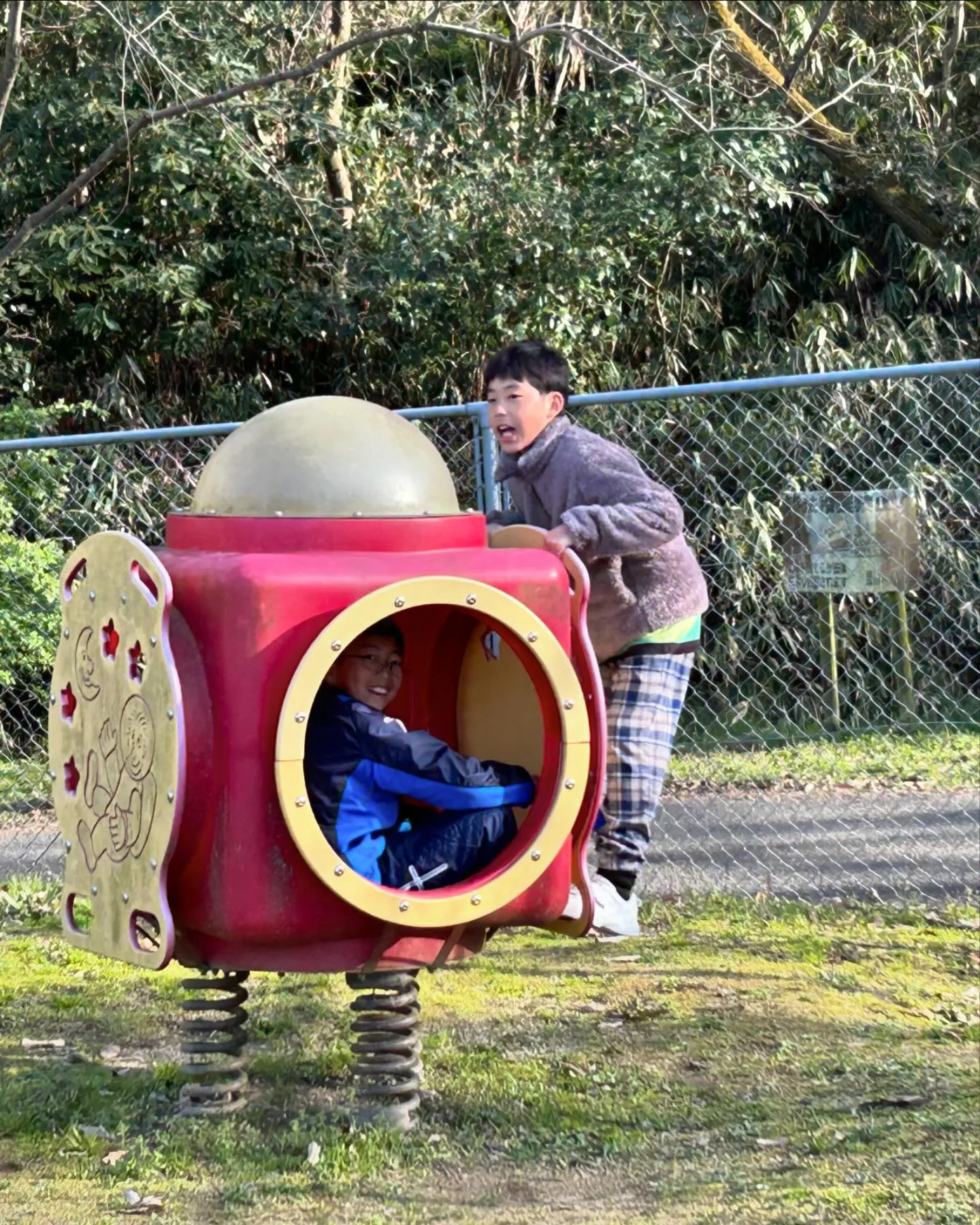 昨日の試合後近くの公園に行き遊んできました😊