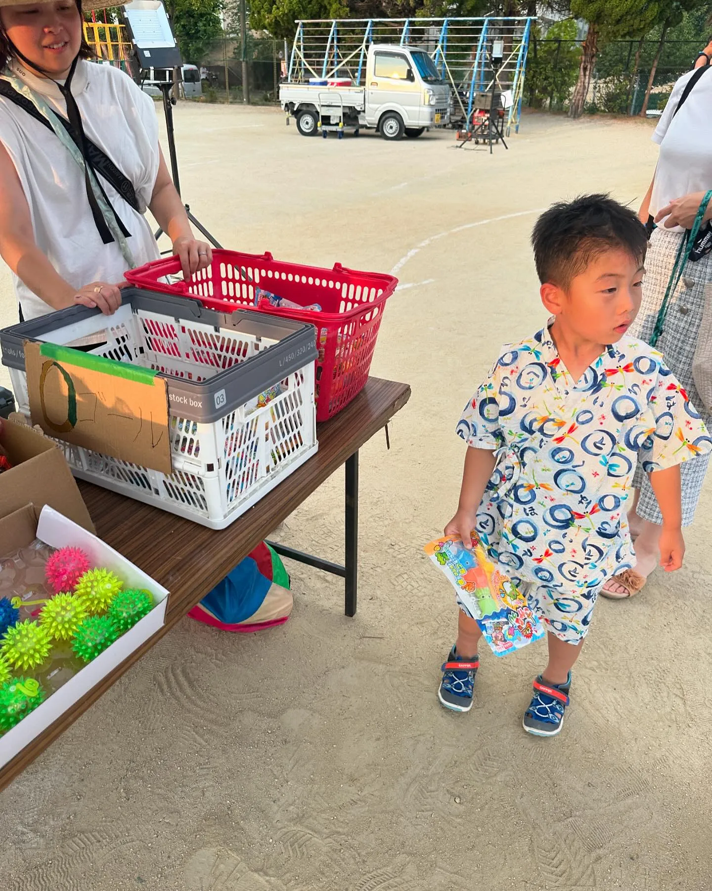 萱野東小学校盆踊りに出店させて頂きました😊